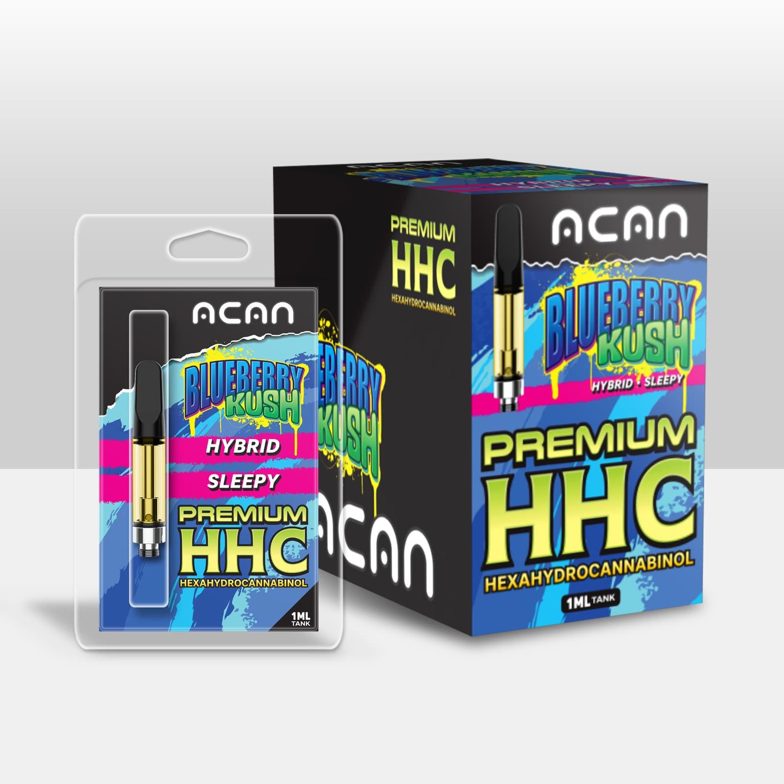 Acan Gold HHC Blueberry Kush 1 ml Cartridges