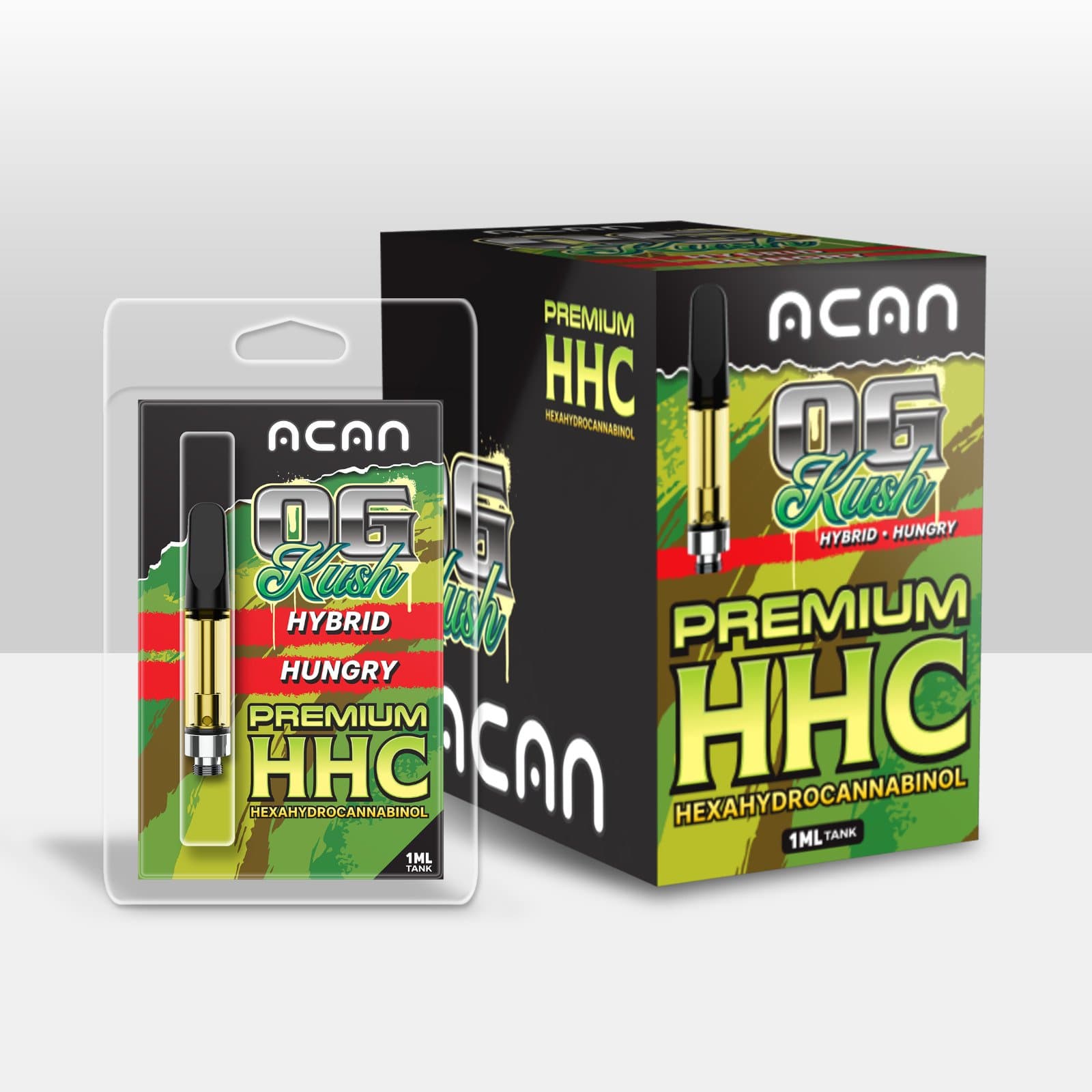 Acan Gold HHC OG Kush 1mL Vape Cartridges
