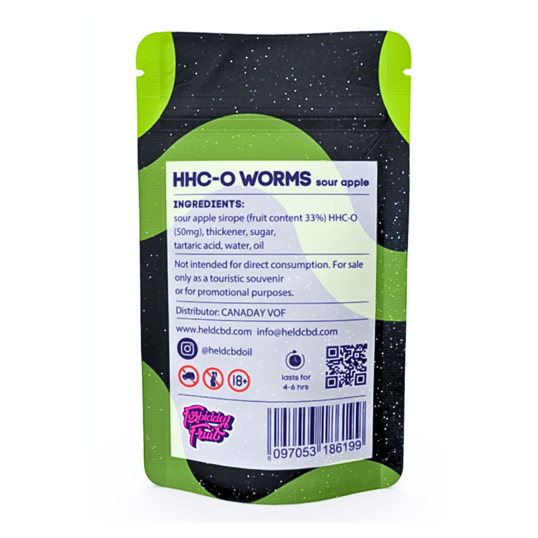 HHC-O Sour Apple Worms 500mg
