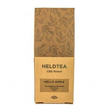 Held Tea Hello Apple
