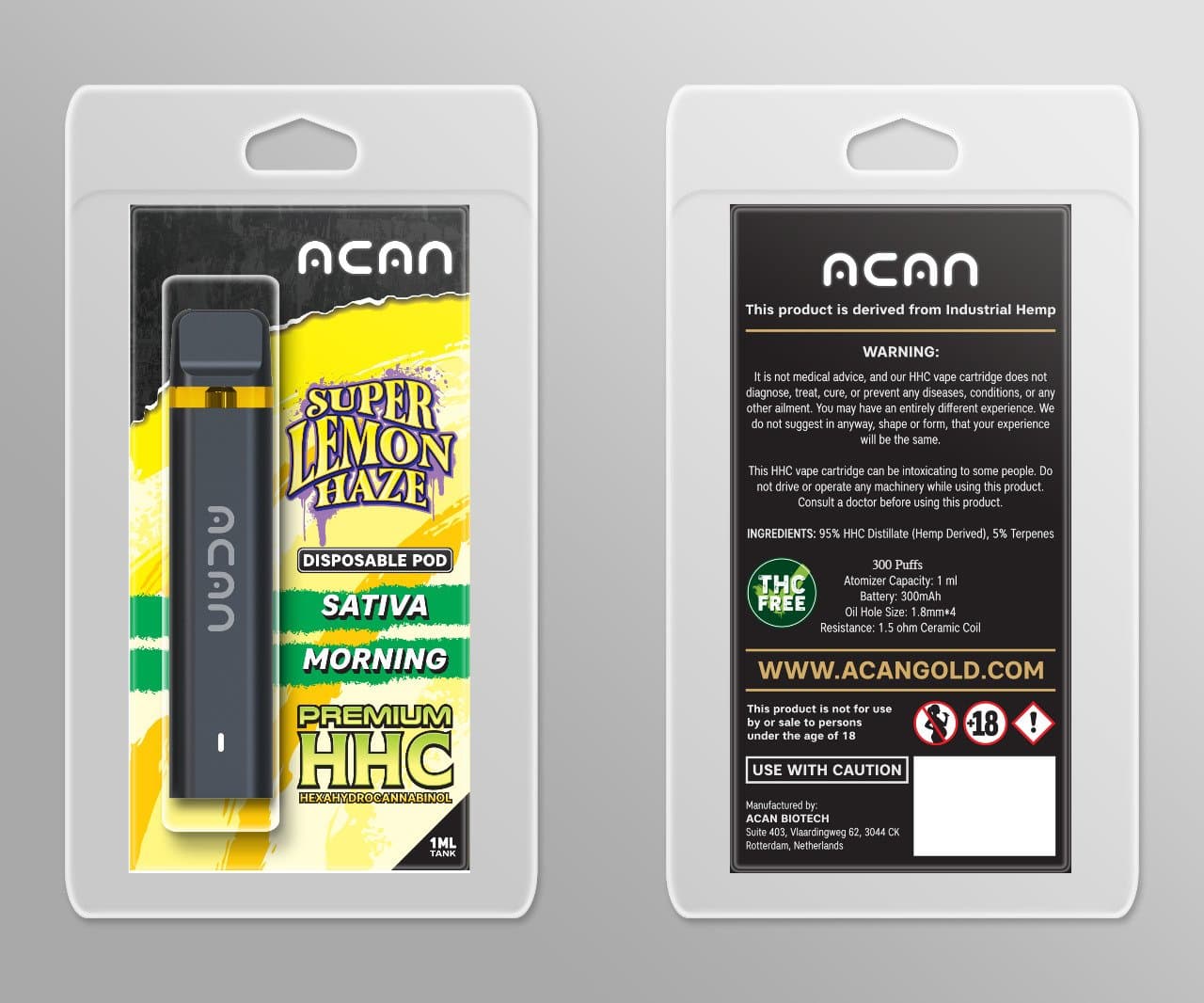 Acan Gold HHC Super Lemon Haze 1 ml Disposable