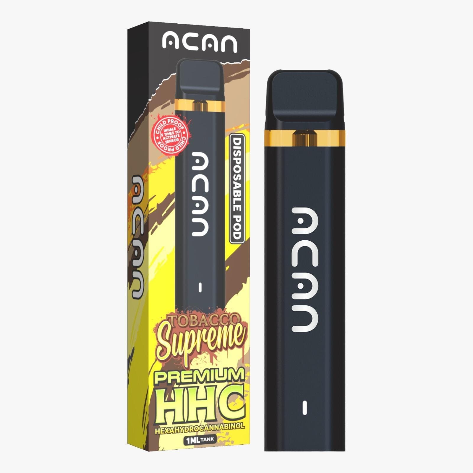 ACAN Gold HHC Tobacco Supreme 1mL Disposable Vape