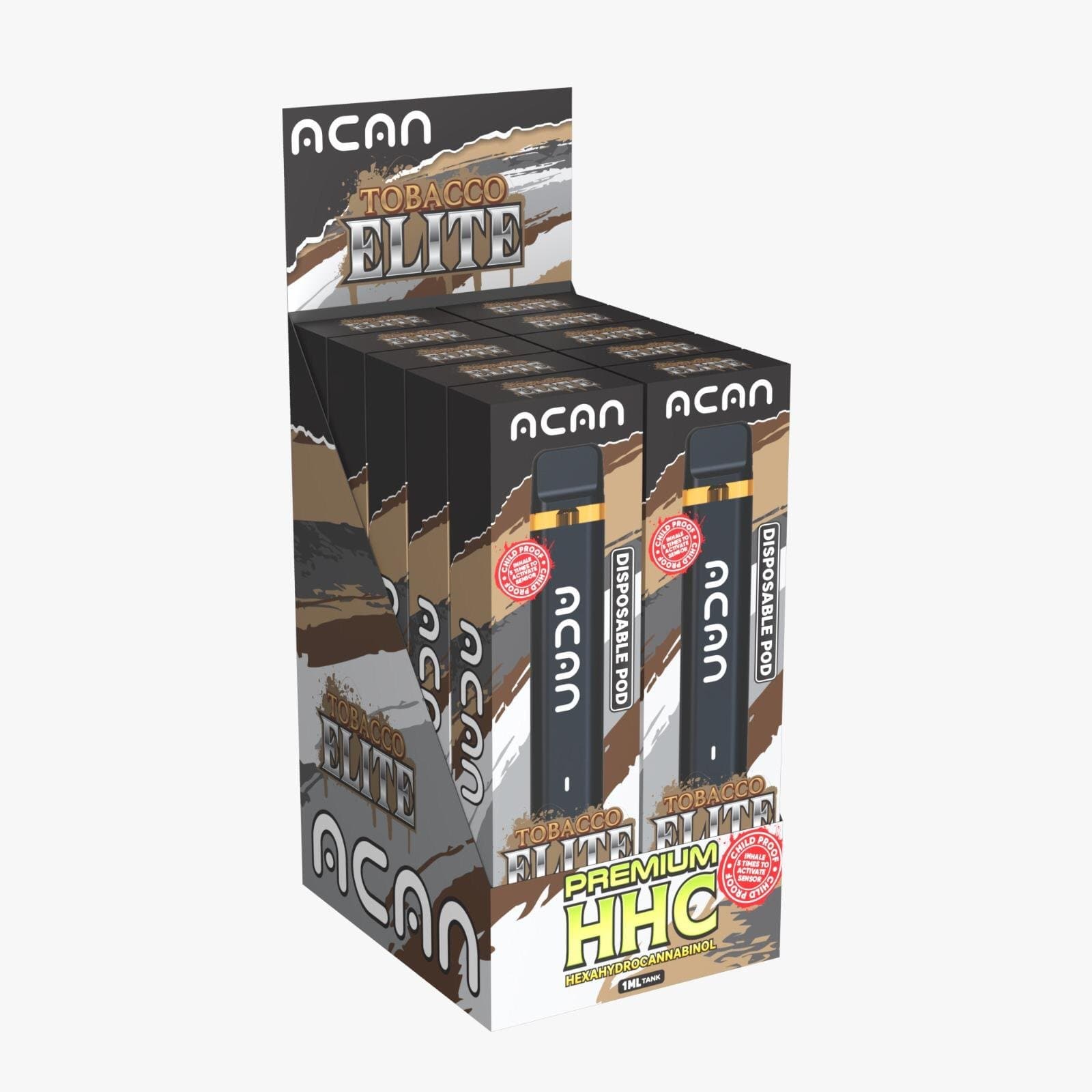 ACAN Gold HHC Tobacco Elite 1mL Vape Pen