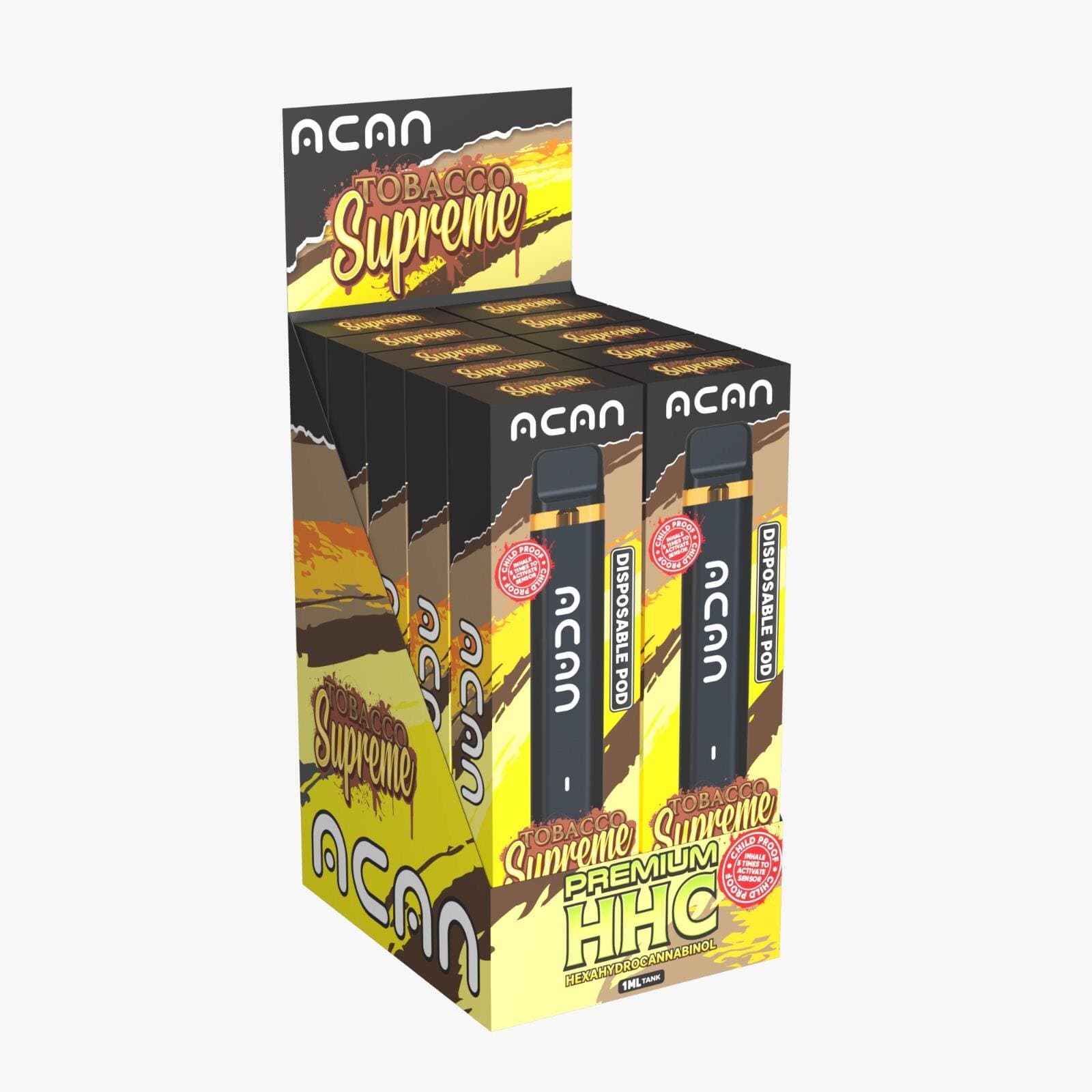 ACAN Gold HHC Tobacco Supreme 1mL Disposable Vape
