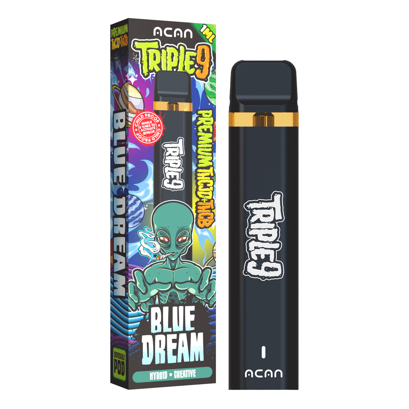 ACAN Triple 9 THCJD+THCB Blue Dream 1ml Vape