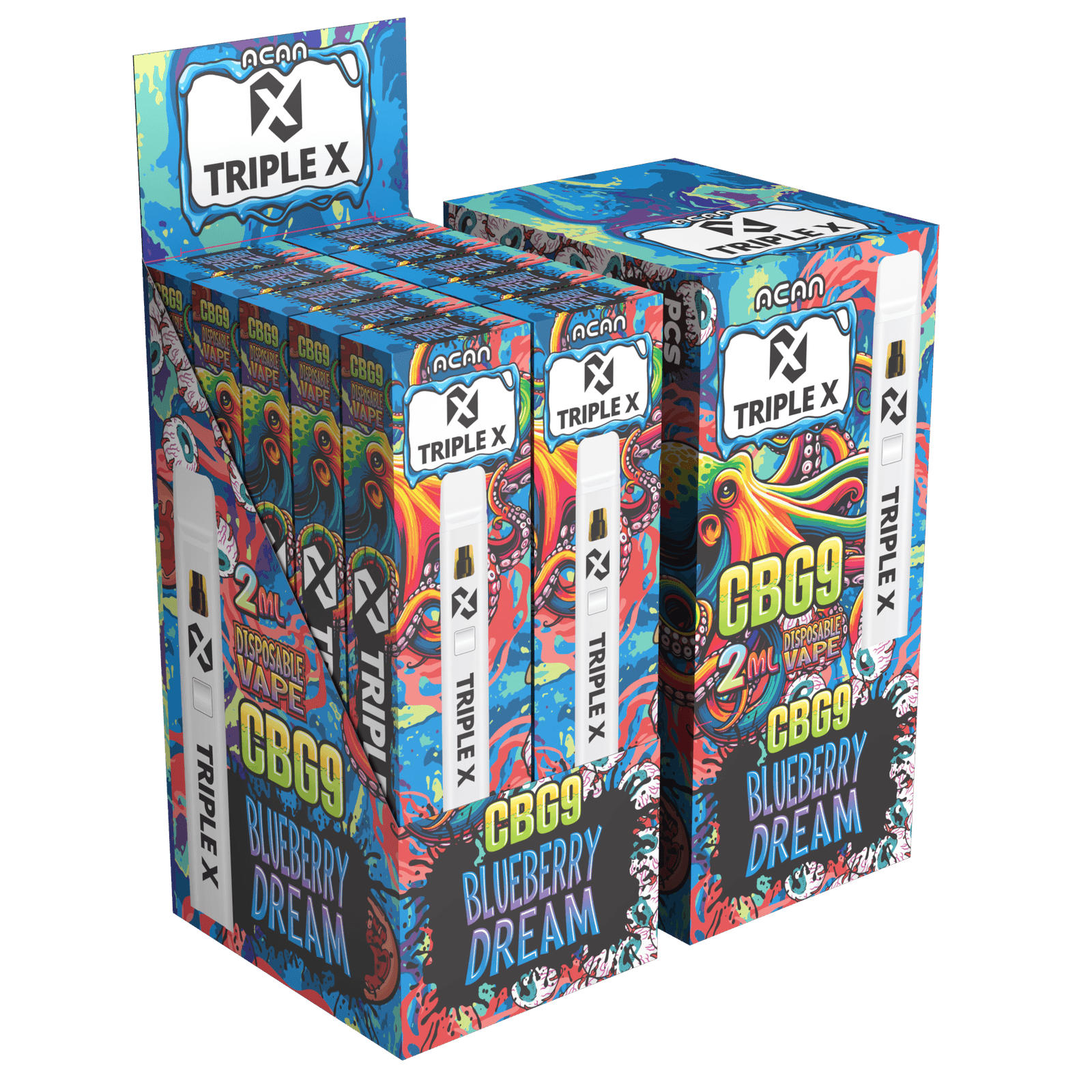 Acan Triple X CBG9 Blueberry Dream 2ml Vape