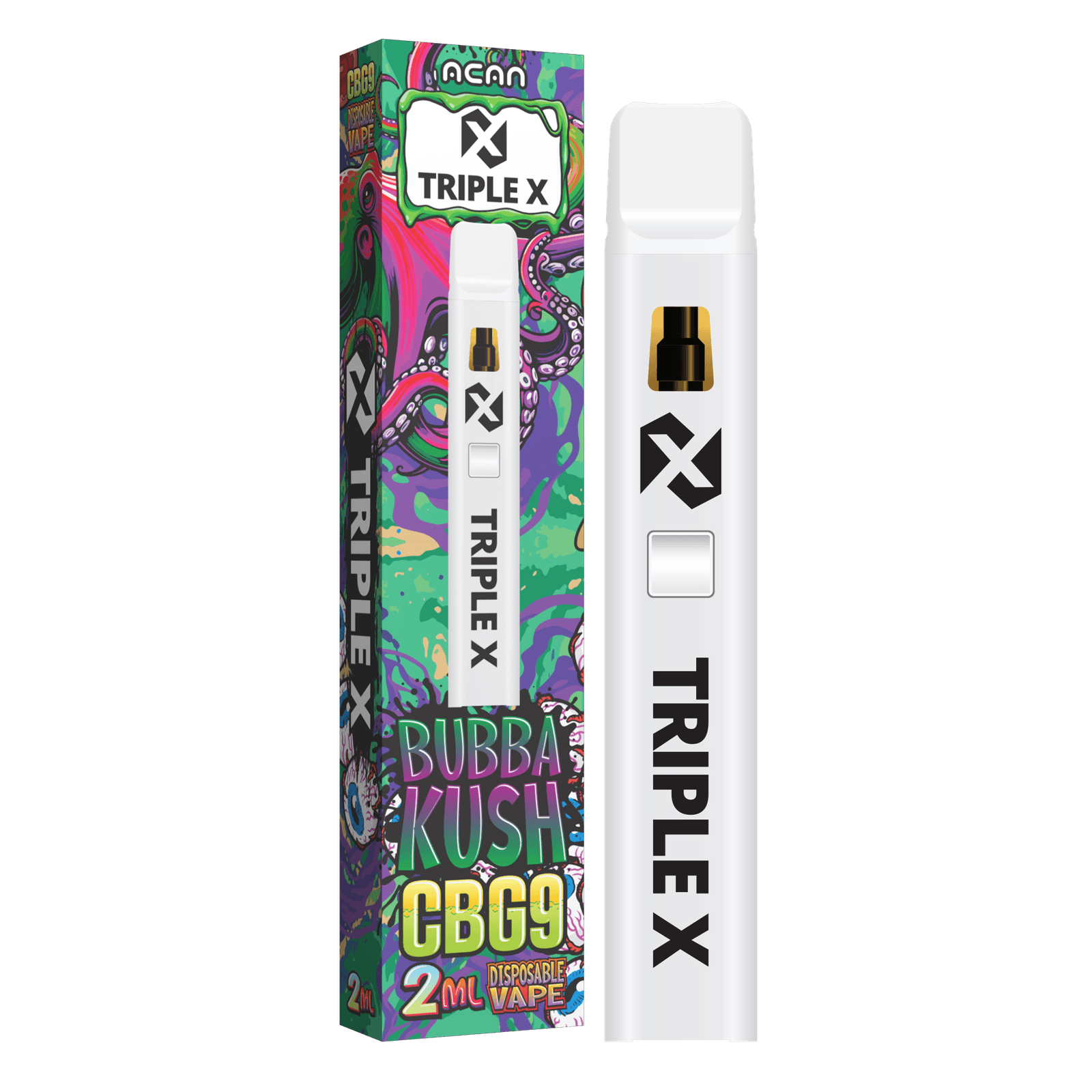 Acan Triple X CBG9 Bubba Kush 2ml Vape