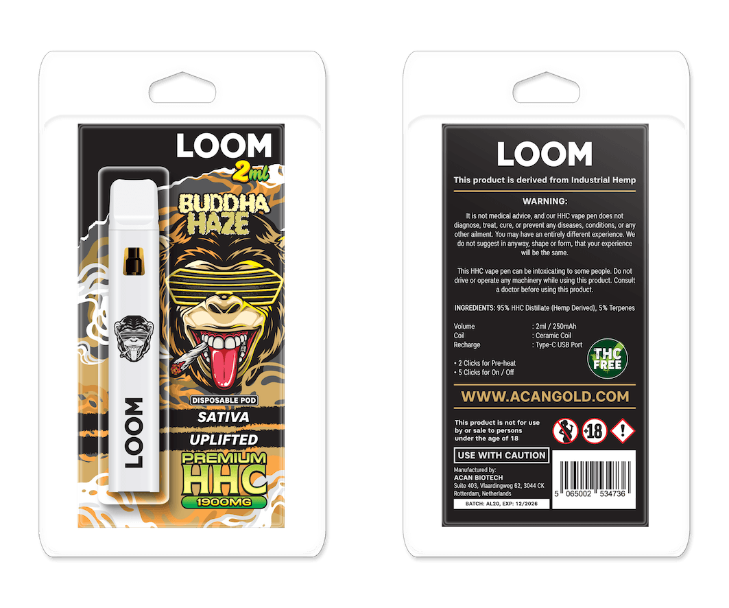 LOOM HHC Buddha Haze 1900mg 2 ml Vape