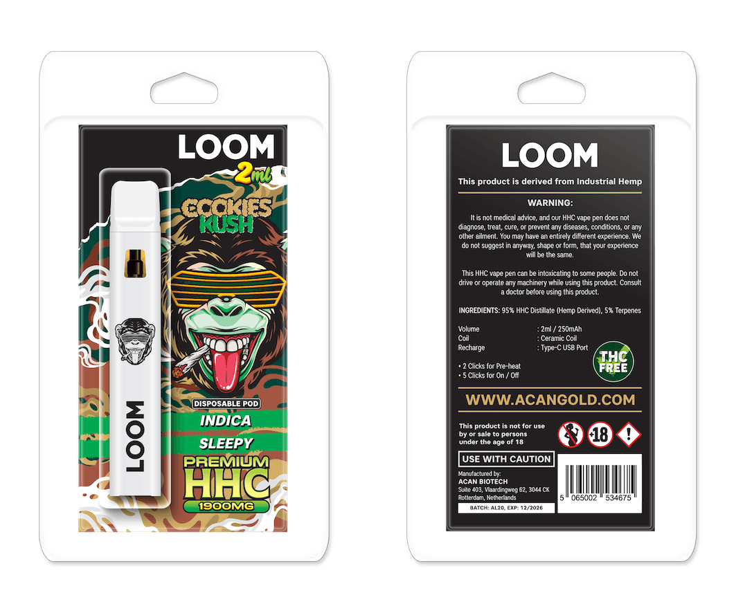 LOOM HHC Cookies Kush 1900mg 2 ml Vape