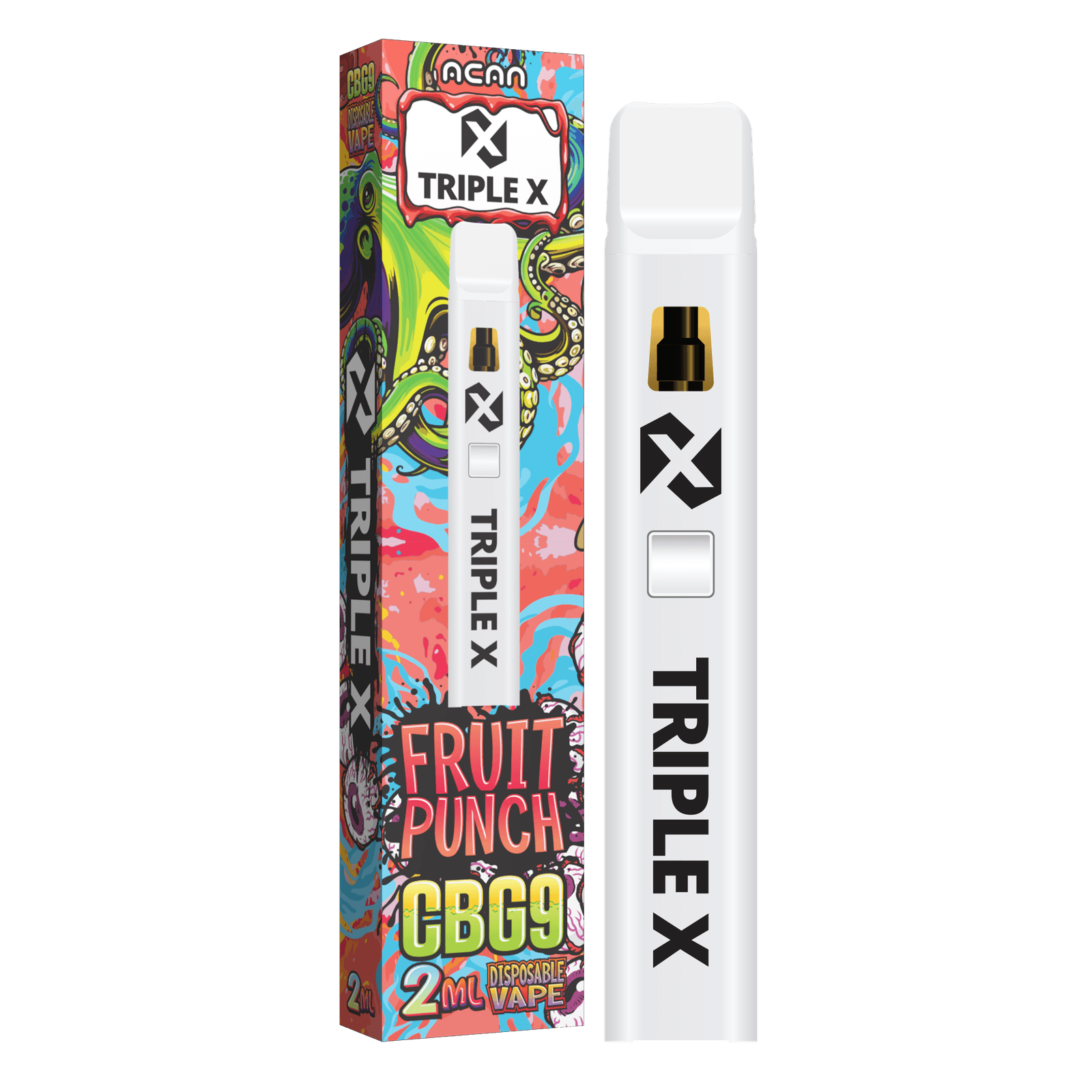Acan Triple X CBG9 Fruit Punch 2ml Vape