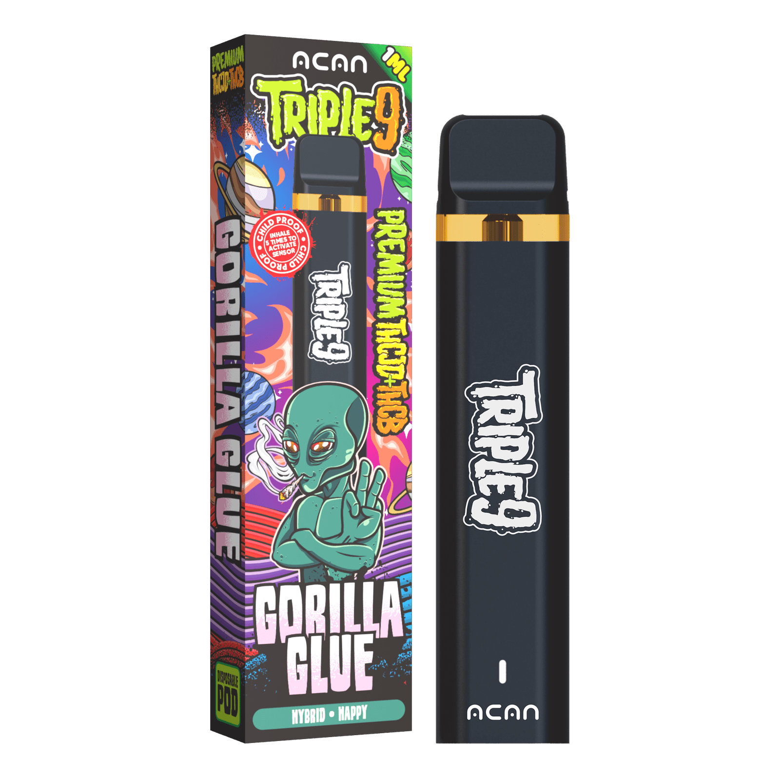 ACAN Triple9 THCJD Gorilla Glue Vape 1ml