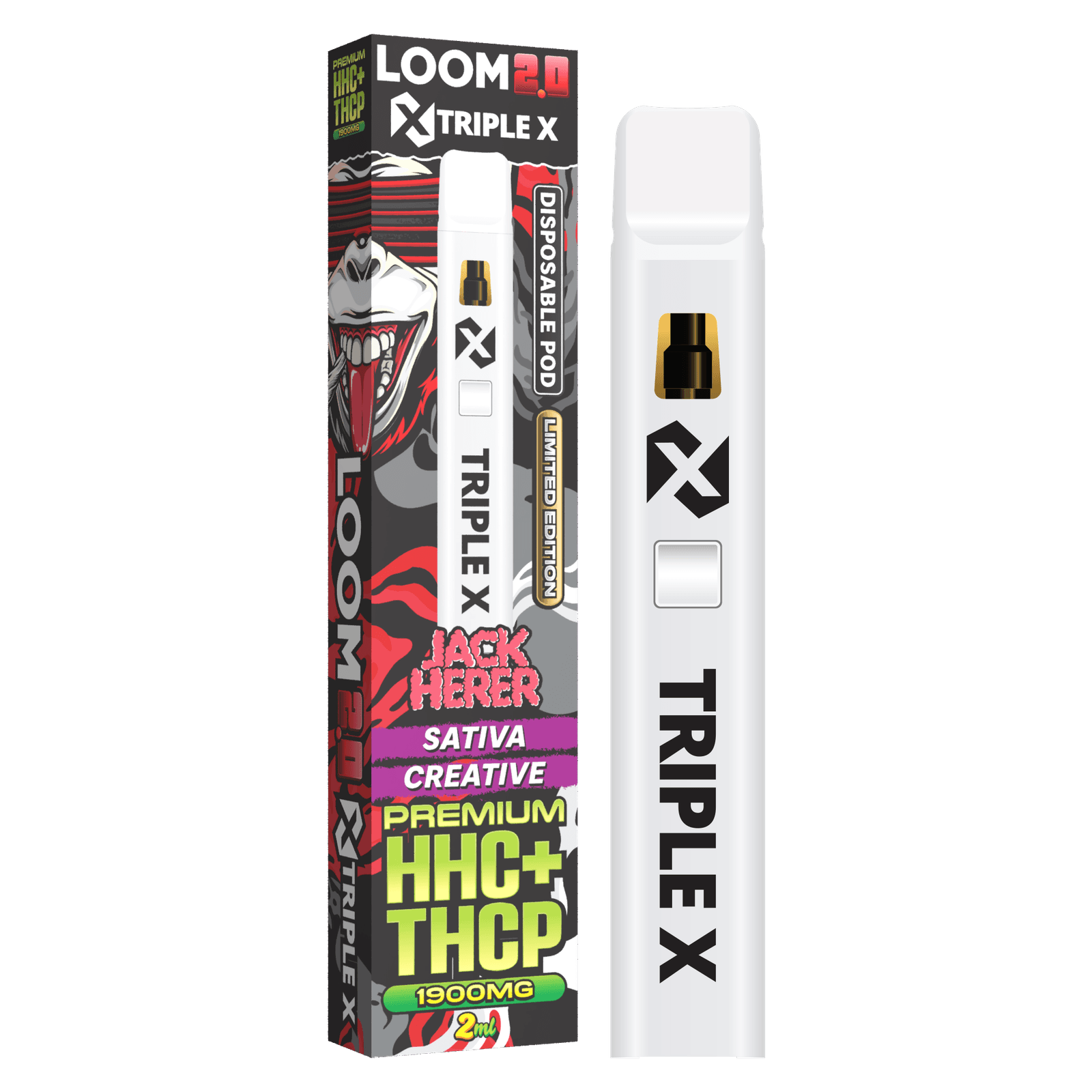 LOOM 2.0 TRIPLE X Jack Herrer HHC+THCP Vape 2 ml