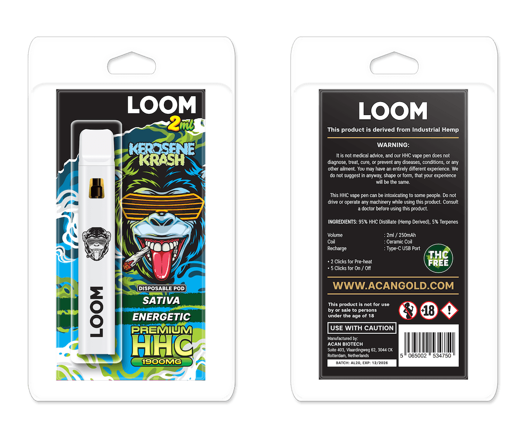 LOOM HHC Kerosene Krash 1900mg 2 ml Vape