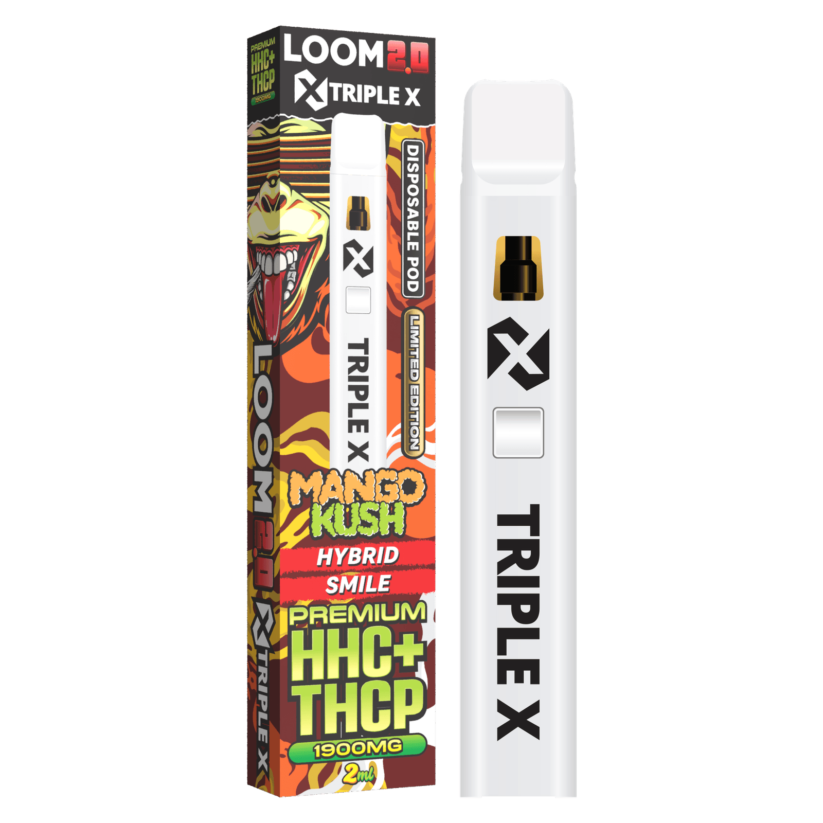 LOOM 2.0 Triple X Mango Kush HHC+THCP Vape 2ml