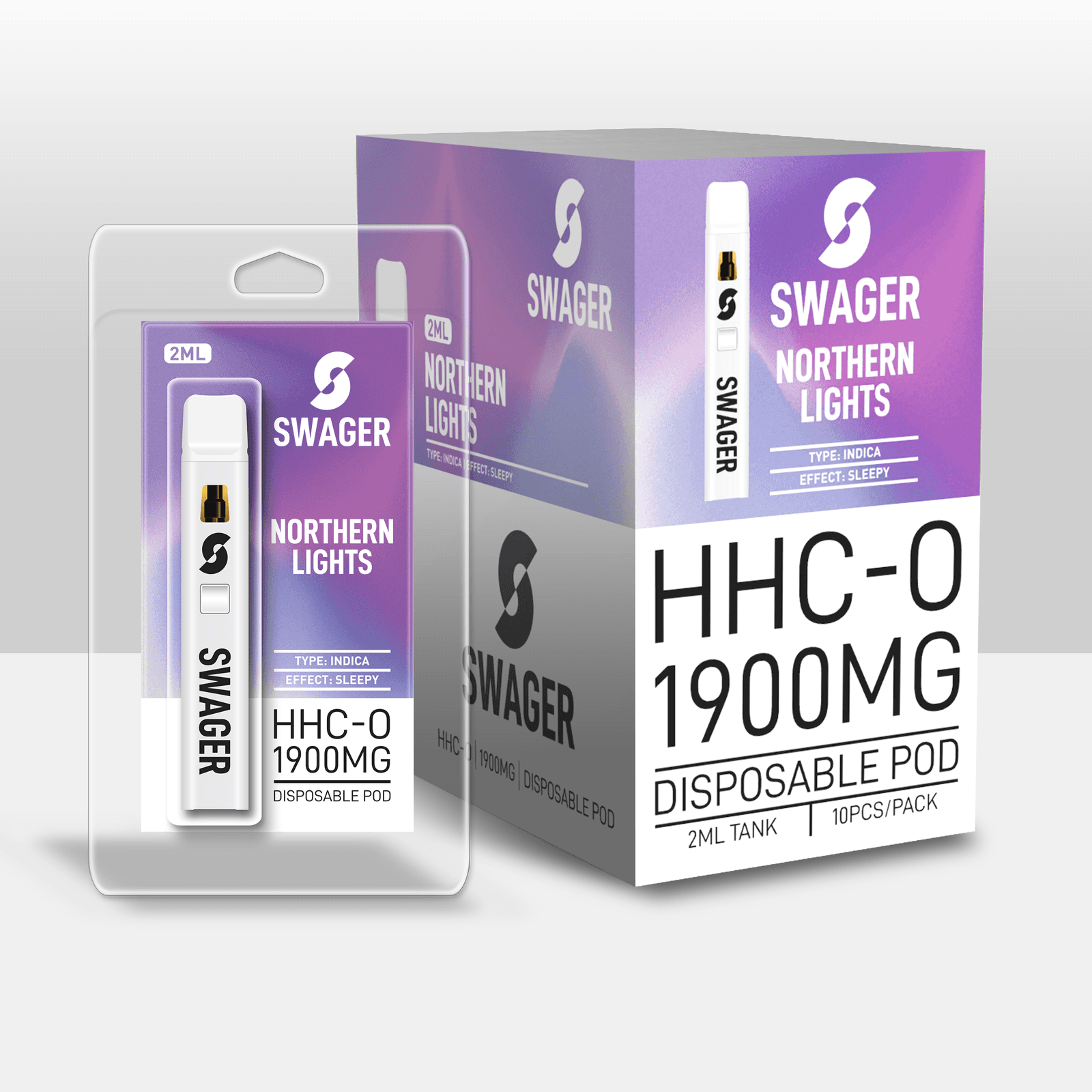 Swager HHC-O Northern Lights 1900mg 2 ml Vape
