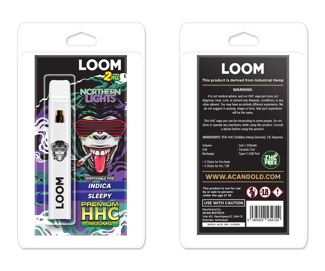 LOOM HHC Northern Lights 1900mg 2 ml Vape