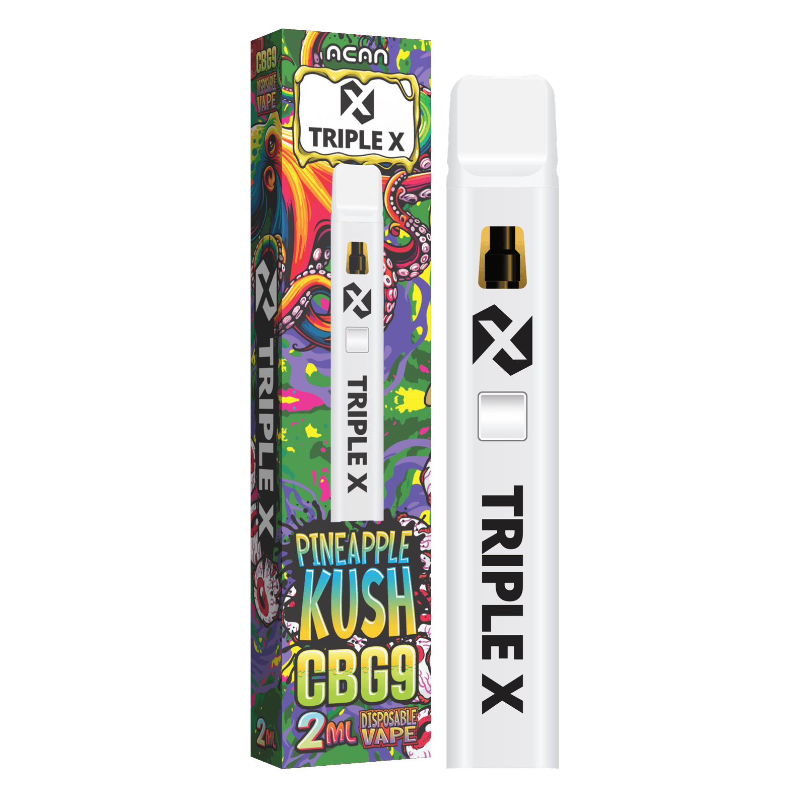Acan Triple X CBG9 Pineapple Kush 2ml Vape