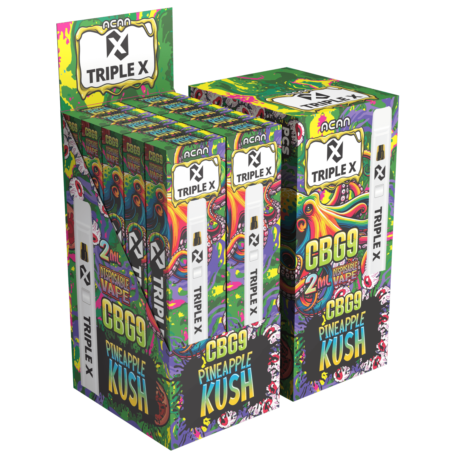 Acan Triple X CBG9 Pineapple Kush 2ml Vape