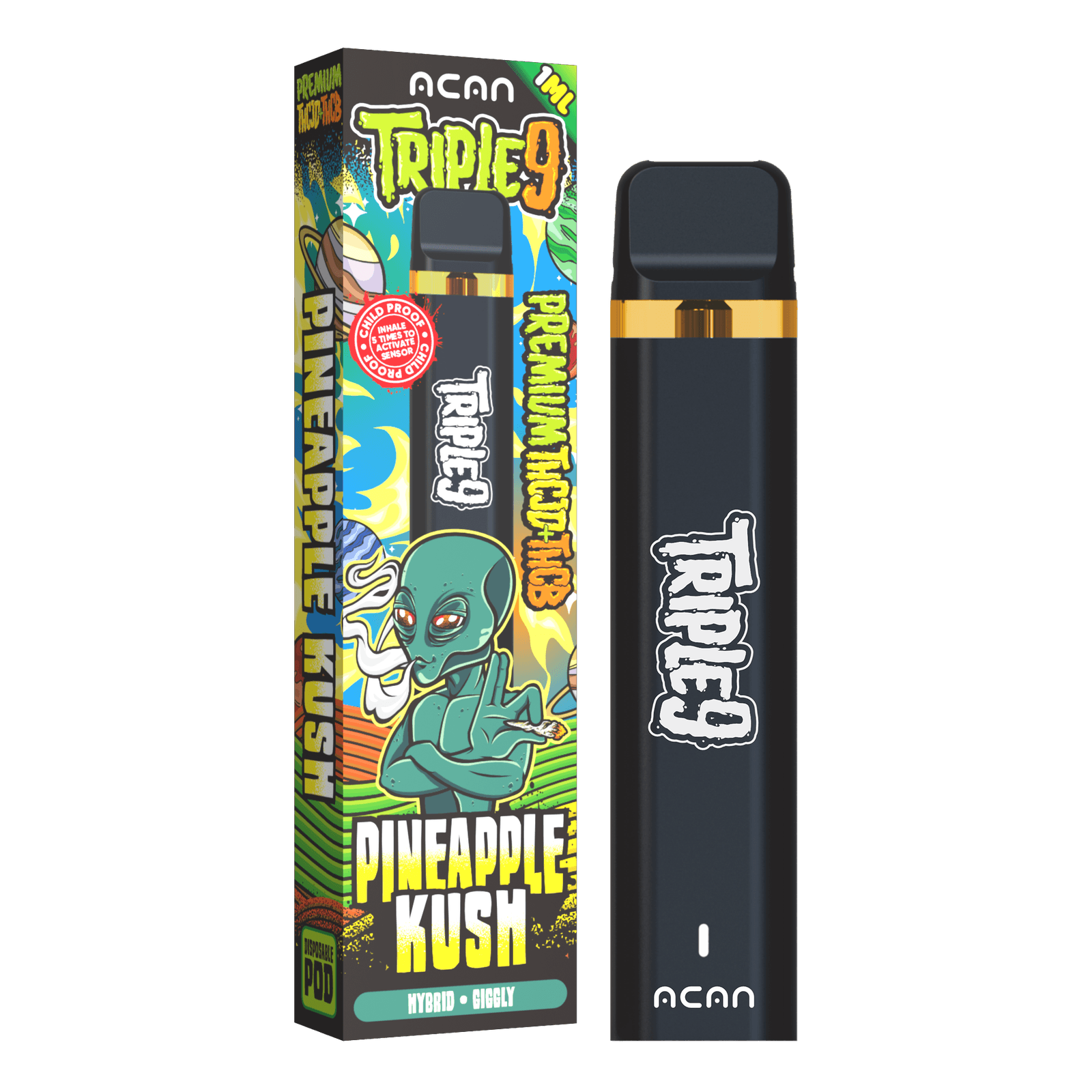ACAN Triple 9 THCJD Pineapple Kusk 1ml Vape