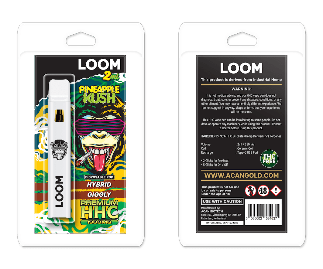 LOOM HHC Pineapple Kush 1900mg 2 ml Vape