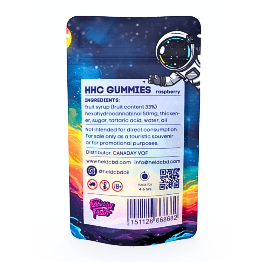 HHC Raspberry Space Gummies 500mg