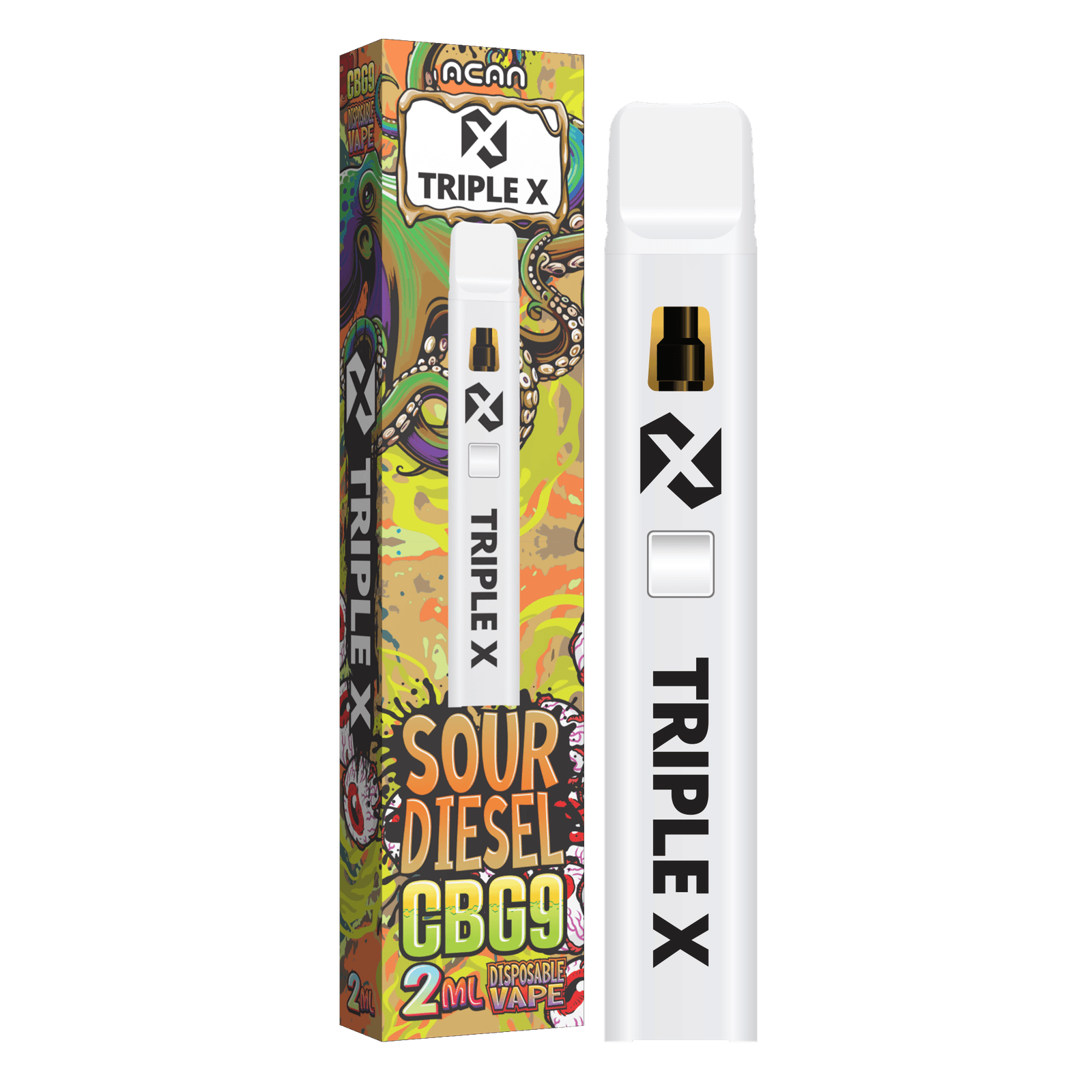 Acan Triple X CBG9 Sour Diesel 2ml Vape