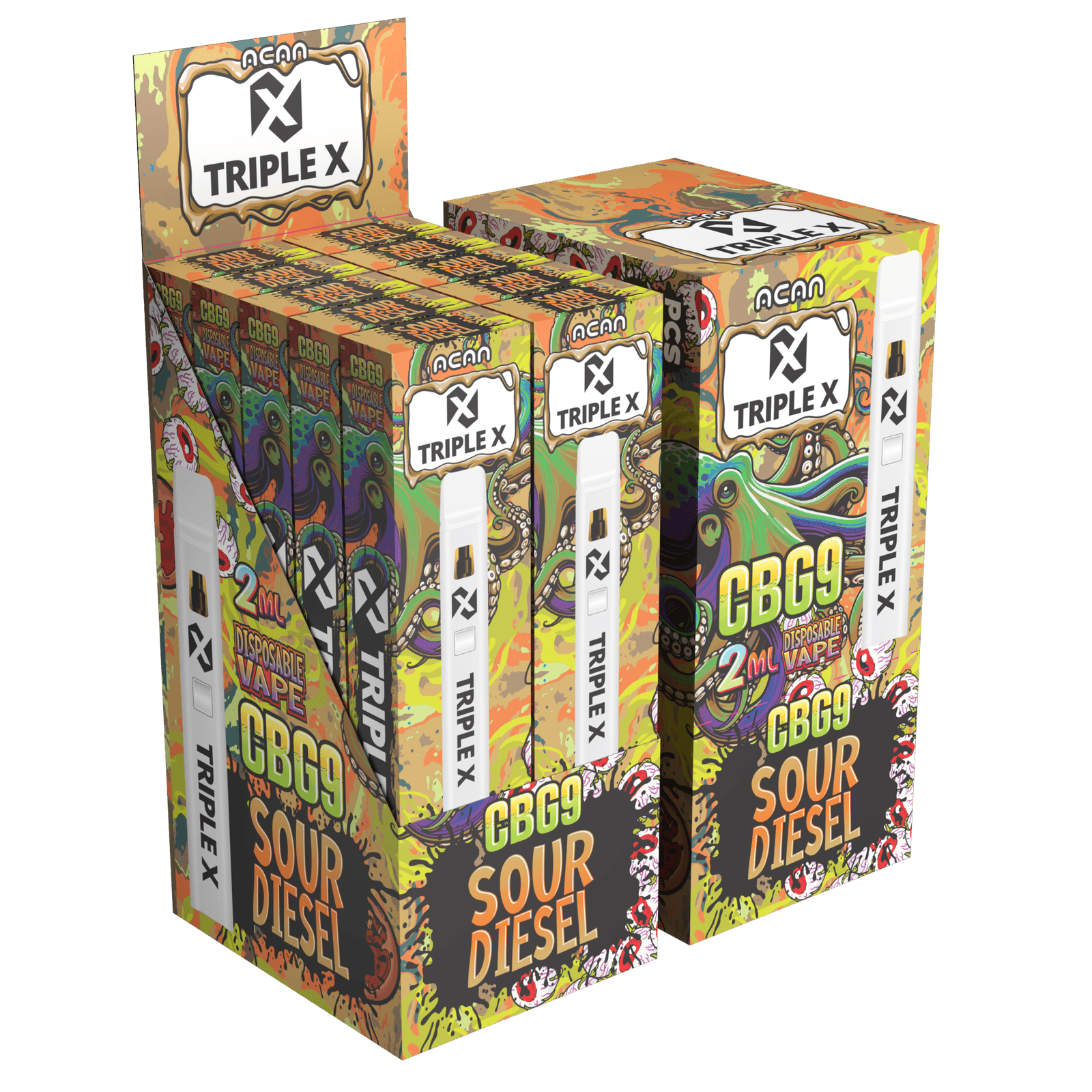 Acan Triple X CBG9 Sour Diesel 2ml Vape