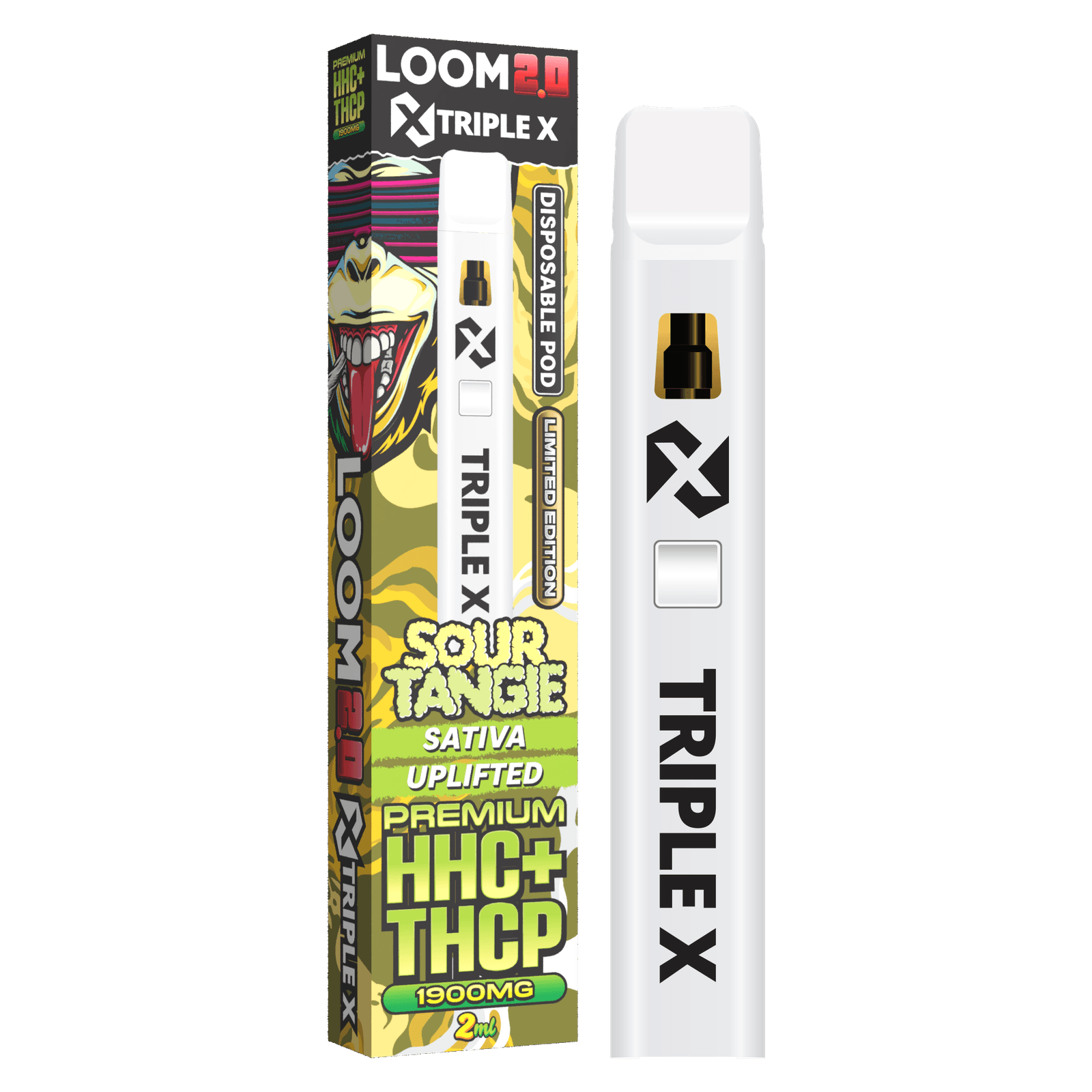 LOOM 2.0 TRIPLE X Sour Tangie HHC+THCP Vape 2 ml
