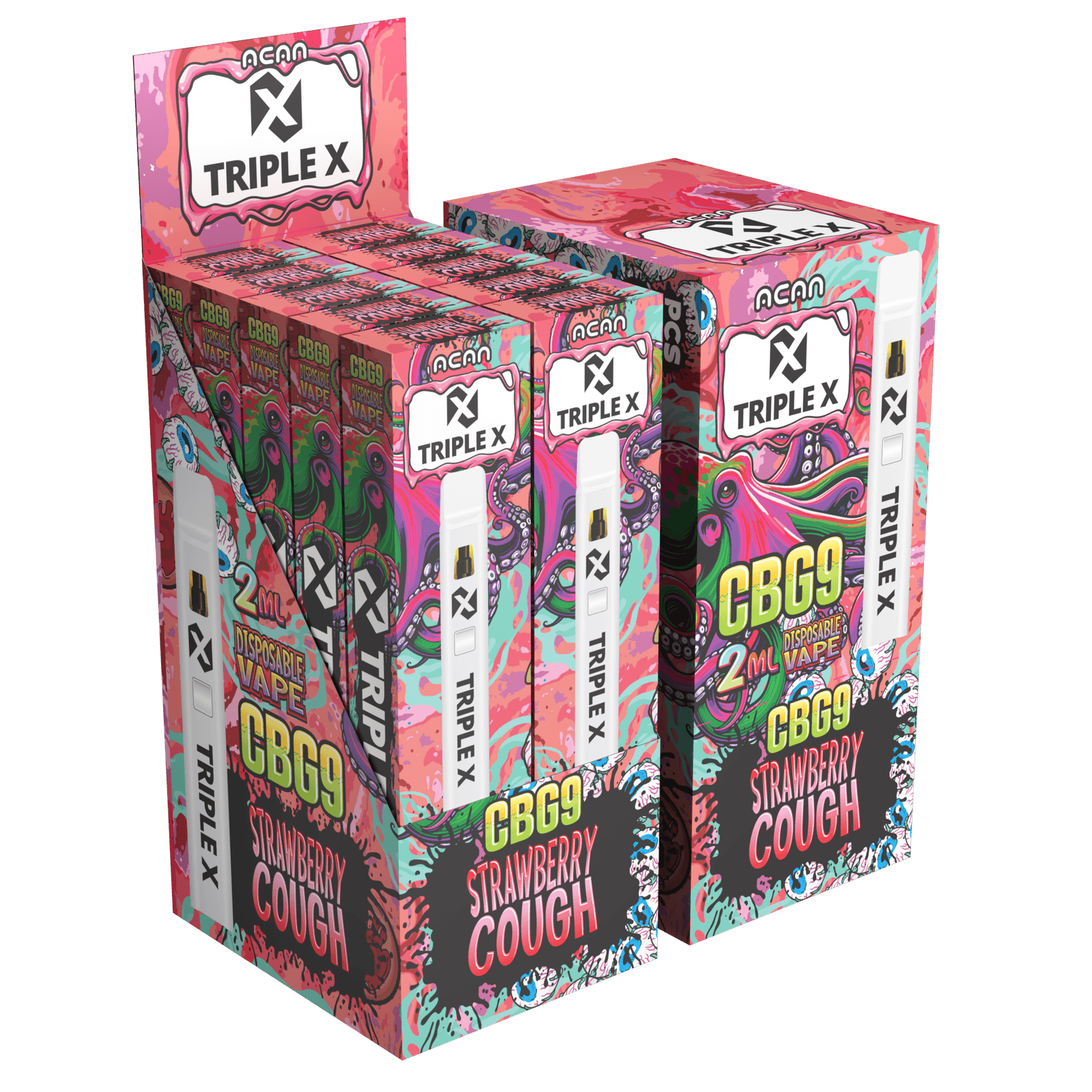 Acan Triple X CBG9 Fruit Punch 2ml Vape