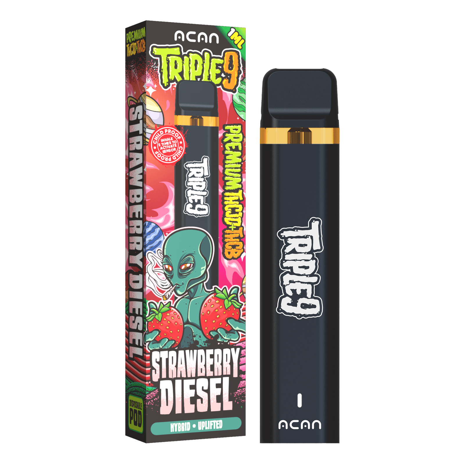 ACAN Triple9 THCJD Strawberry Diesel Vape 1ml