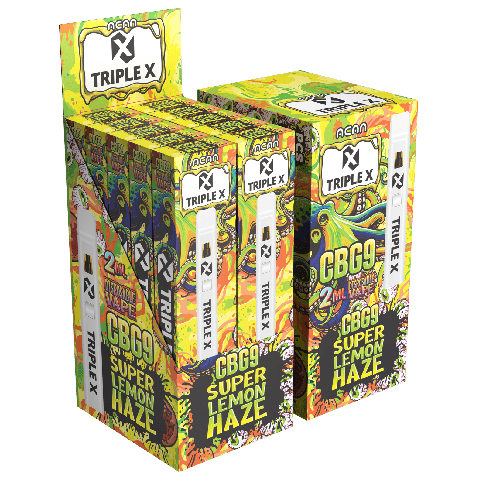 Acan Triple X CBG9 Super Lemon Haze 2ml Vape