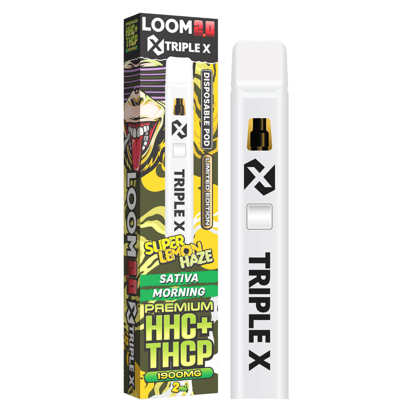 LOOM 2.0 Triple X Superlemon Haze HHC+THCP Vape 2ml