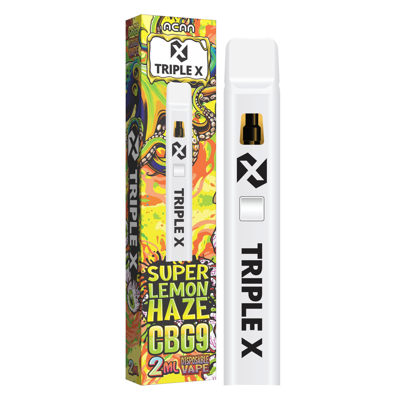 Acan Triple X CBG9 Super Lemon Haze 2ml Vape