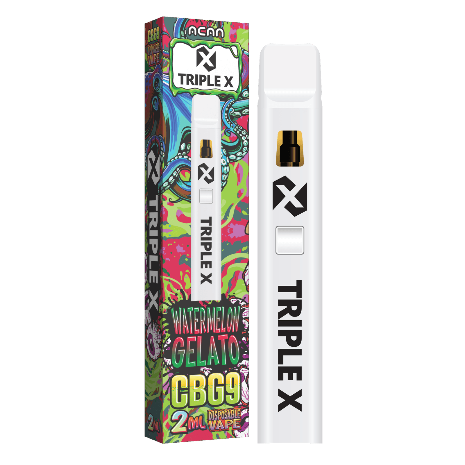 Acan Triple X CBG9 Watermelon Gelato 2ml Vape