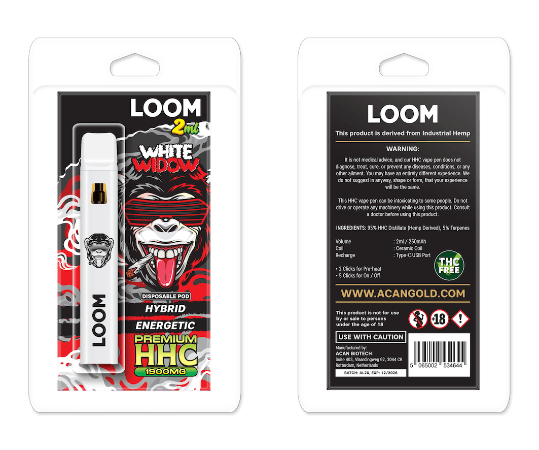 LOOM HHC White Widow 1900mg 2 ml Vape
