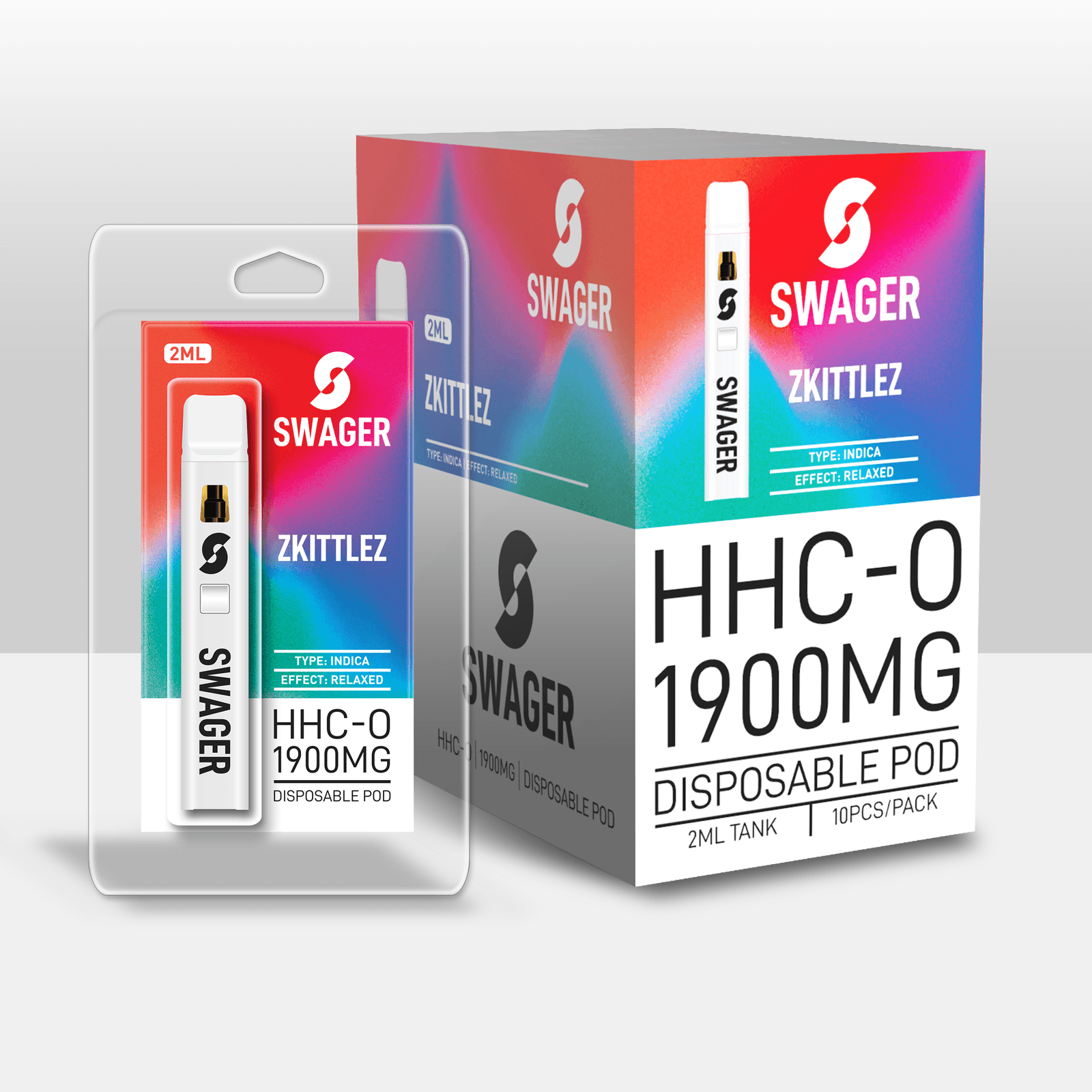 Swager HHC-O Zkittlez 1900mg 2 ml Vape