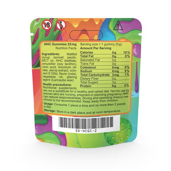 HHC Gummies Bears 50mg - 25mg x 2pcs